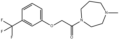 1-(4-methyl-1,4-diazepan-1-yl)-2-[3-(trifluoromethyl)phenoxy]ethanone Struktur