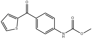 methyl N-[4-(thiophene-2-carbonyl)phenyl]carbamate Struktur