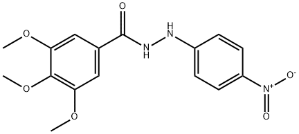 3,4,5-trimethoxy-N'-(4-nitrophenyl)benzohydrazide Struktur