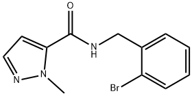 N-[(2-bromophenyl)methyl]-2-methylpyrazole-3-carboxamide Struktur