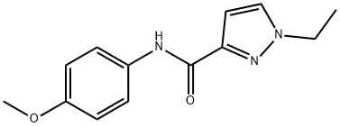 1-ethyl-N-(4-methoxyphenyl)pyrazole-3-carboxamide Struktur