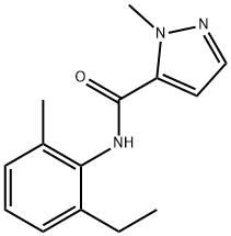 N-(2-ethyl-6-methylphenyl)-2-methylpyrazole-3-carboxamide Struktur