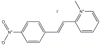 1-methyl-2-[(E)-2-(4-nitrophenyl)ethenyl]pyridin-1-ium iodide Struktur