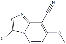 3-Chloro-7-methoxy-imidazo[1,2-a]pyridine-8-carbonitrile Structure