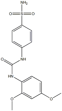 1-(2,4-dimethoxyphenyl)-3-(4-sulfamoylphenyl)urea Struktur