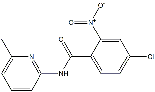 4-chloro-N-(6-methylpyridin-2-yl)-2-nitrobenzamide Struktur