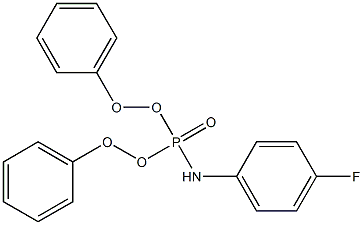 N-diphenoxyphosphoryl-4-fluoroaniline Struktur