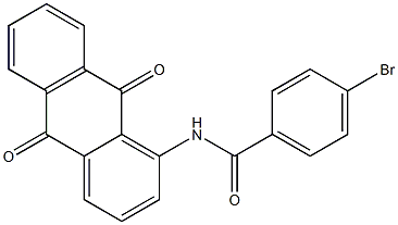 4-bromo-N-(9,10-dioxoanthracen-1-yl)benzamide Struktur