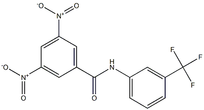 3,5-dinitro-N-[3-(trifluoromethyl)phenyl]benzamide Struktur