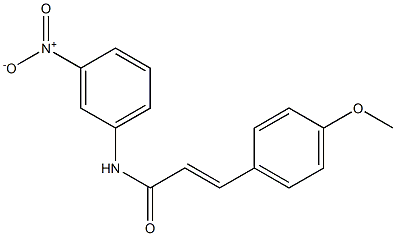 (E)-3-(4-methoxyphenyl)-N-(3-nitrophenyl)prop-2-enamide Struktur