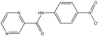 N-(4-nitrophenyl)pyrazine-2-carboxamide Struktur