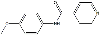 N-(4-methoxyphenyl)pyridine-4-carboxamide Struktur