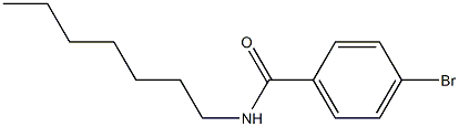 4-bromo-N-heptylbenzamide Struktur