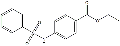 ethyl 4-(benzenesulfonamido)benzoate Struktur