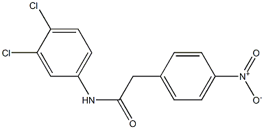 N-(3,4-dichlorophenyl)-2-(4-nitrophenyl)acetamide Struktur