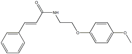 (E)-N-[2-(4-methoxyphenoxy)ethyl]-3-phenylprop-2-enamide Struktur