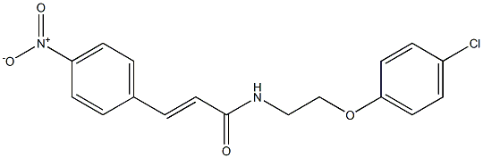 (E)-N-[2-(4-chlorophenoxy)ethyl]-3-(4-nitrophenyl)prop-2-enamide Struktur