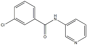 3-chloro-N-pyridin-3-ylbenzamide Struktur