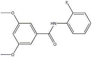 N-(2-fluorophenyl)-3,5-dimethoxybenzamide Struktur