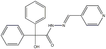 2-hydroxy-2,2-diphenyl-N-[(E)-pyridin-4-ylmethylideneamino]acetamide|