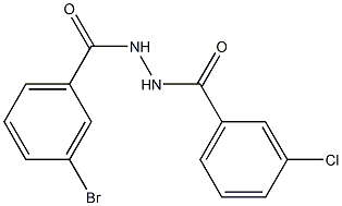 N'-(3-bromobenzoyl)-3-chlorobenzohydrazide Struktur