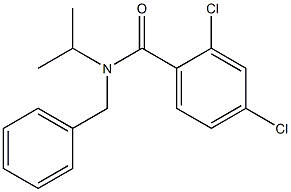 N-benzyl-2,4-dichloro-N-propan-2-ylbenzamide Struktur