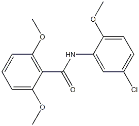 N-(5-chloro-2-methoxyphenyl)-2,6-dimethoxybenzamide Struktur