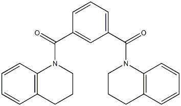 [3-(3,4-dihydro-2H-quinoline-1-carbonyl)phenyl]-(3,4-dihydro-2H-quinolin-1-yl)methanone Struktur