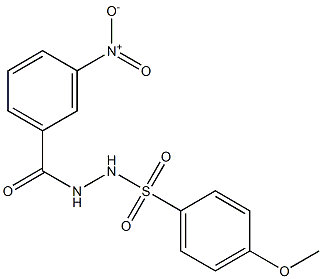 N'-(4-methoxyphenyl)sulfonyl-3-nitrobenzohydrazide Struktur