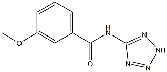 3-methoxy-N-(2H-tetrazol-5-yl)benzamide Struktur