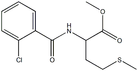 methyl 2-[(2-chlorobenzoyl)amino]-4-methylsulfanylbutanoate Struktur