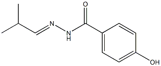 4-hydroxy-N-[(E)-2-methylpropylideneamino]benzamide Struktur