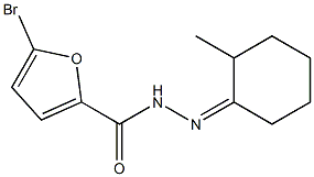 5-bromo-N-[(Z)-(2-methylcyclohexylidene)amino]furan-2-carboxamide Struktur