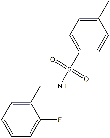 N-[(2-fluorophenyl)methyl]-4-methylbenzenesulfonamide Struktur