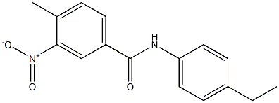 N-(4-ethylphenyl)-4-methyl-3-nitrobenzamide Struktur