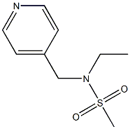 N-ethyl-N-(pyridin-4-ylmethyl)methanesulfonamide Struktur