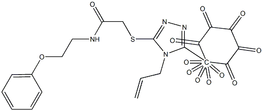 2-[[5-(4-decoxyphenyl)-4-prop-2-enyl-1,2,4-triazol-3-yl]sulfanyl]-N-(2-phenoxyethyl)acetamide Struktur