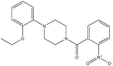 [4-(2-ethoxyphenyl)piperazin-1-yl]-(2-nitrophenyl)methanone Struktur