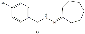 4-chloro-N-(cycloheptylideneamino)benzamide Struktur