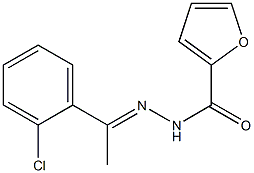 N-[(E)-1-(2-chlorophenyl)ethylideneamino]furan-2-carboxamide Struktur