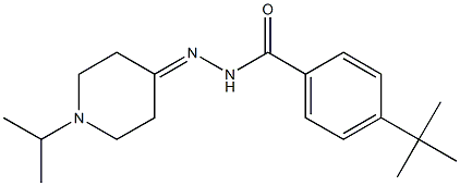 4-tert-butyl-N-[(1-propan-2-ylpiperidin-4-ylidene)amino]benzamide Struktur