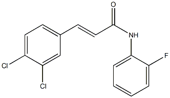 (E)-3-(3,4-dichlorophenyl)-N-(2-fluorophenyl)prop-2-enamide Struktur