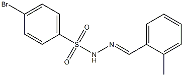 4-bromo-N-[(E)-(2-methylphenyl)methylideneamino]benzenesulfonamide Struktur