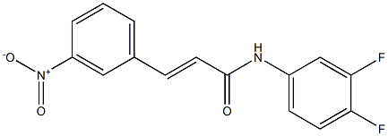 (E)-N-(3,4-difluorophenyl)-3-(3-nitrophenyl)prop-2-enamide Struktur