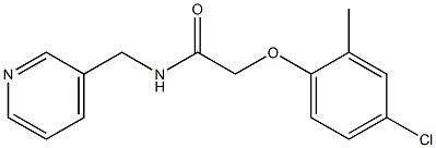 2-(4-chloro-2-methylphenoxy)-N-(pyridin-3-ylmethyl)acetamide Struktur