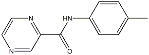 N-(4-methylphenyl)pyrazine-2-carboxamide Struktur