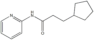 3-cyclopentyl-N-pyridin-2-ylpropanamide Struktur