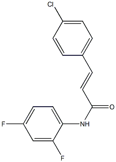 (E)-3-(4-chlorophenyl)-N-(2,4-difluorophenyl)prop-2-enamide Struktur