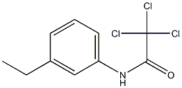 2,2,2-trichloro-N-(3-ethylphenyl)acetamide Struktur