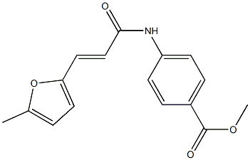 methyl 4-[[(E)-3-(5-methylfuran-2-yl)prop-2-enoyl]amino]benzoate Struktur